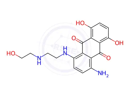 Chemical structure of Mitoxantrone impurity A HCl