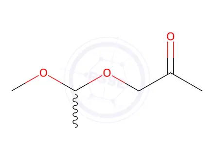 Chemical structure of Acetaldehyde, acetonyl methyl acetal (8CI)