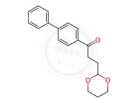 Chemical structure of 1-([1,1'-Biphenyl]-4-yl)-3-(1,3-dioxan-2-yl)propan-1-one