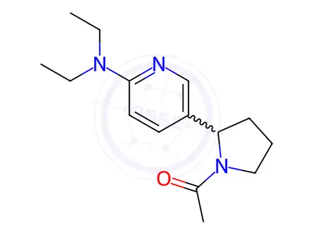 Chemical structure of 1-(2-(6-(Diethylamino)pyridin-3-yl)pyrrolidin-1-yl)ethanone