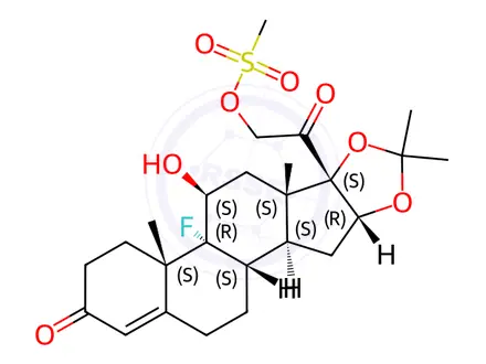 Chemical structure of Triamcinolone Acetonide Impurity 13