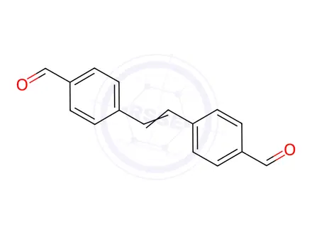 Chemical structure of 4,4'-(Ethene-1,2-diyl)dibenzaldehyde