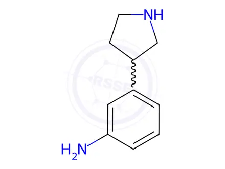 Chemical structure of 3-(PYRROLIDIN-3-YL)ANILINE DIHYDROCHLORIDE