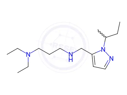 Chemical structure of N'-[(1-sec-butyl-1H-pyrazol-5-yl)methyl]-N,N-diethylpropane-1,3-diamine