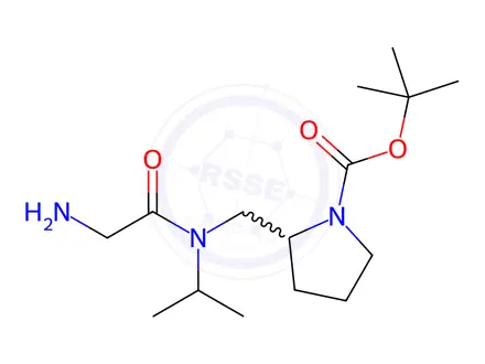 Chemical structure of tert-Butyl 2-((2-amino-N-isopropylacetamido)methyl)pyrrolidine-1-carboxylate