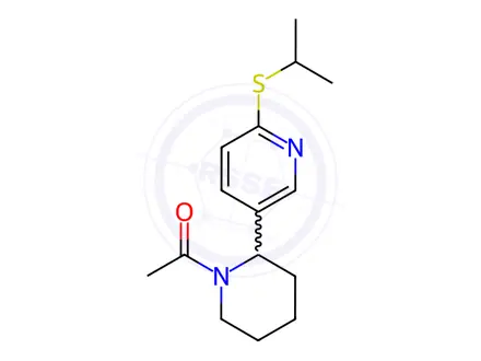 Chemical structure of 1-(2-(6-(Isopropylthio)pyridin-3-yl)piperidin-1-yl)ethanone