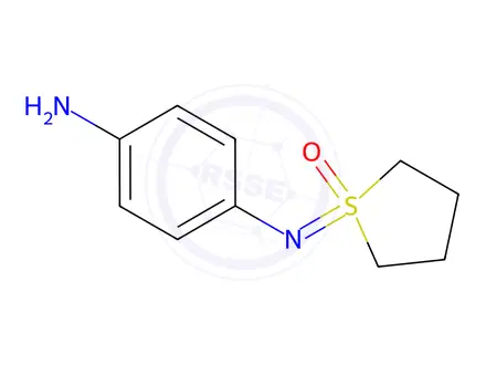 Chemical structure of 1-[(4-aminophenyl)imino]-1lambda6-thiolan-1-one