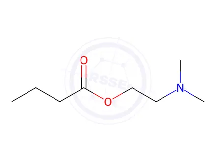 Chemical structure of Butanoic acid 2-(dimethylamino)ethyl ester
