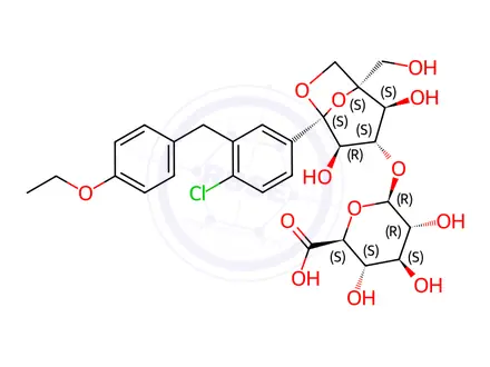 Chemical structure of Ertugliflozin Impurity 4