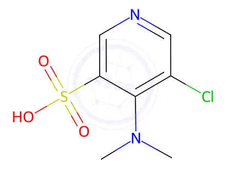 Chemical structure of 5-Chloro-4-(dimethylamino)pyridine-3-sulfonic acid