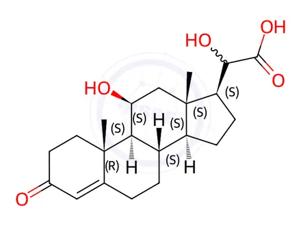 Chemical structure of Hydrocortisone Impurity 52 (Mixture of Diastereomers)