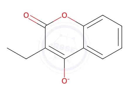 Chemical structure of Warfarin Sodium Impurity 63