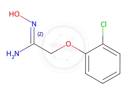 Chemical structure of (Z)-2-(2-Chlorophenoxy)-N'-hydroxyacetimidamide