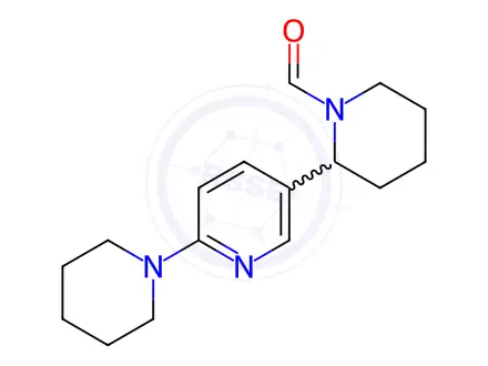 Chemical structure of 2-(6-(Piperidin-1-yl)pyridin-3-yl)piperidine-1-carbaldehyde