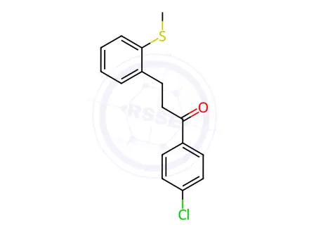 Chemical structure of 4'-Chloro-3-(2-thiomethylphenyl)propiophenone
