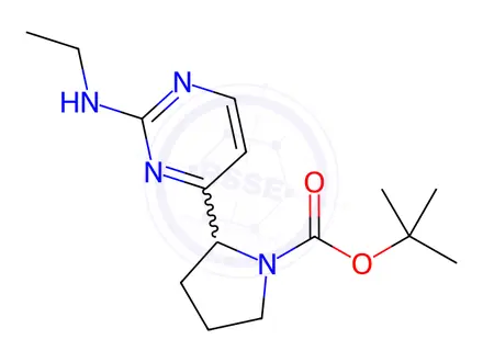 Chemical structure of tert-Butyl 2-[2-(ethylamino)-4-pyrimidinyl]-1-pyrrolidinecarboxylate