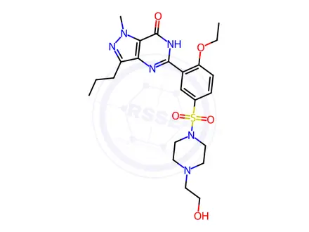 Chemical structure of Hydroxyhomosildenafil