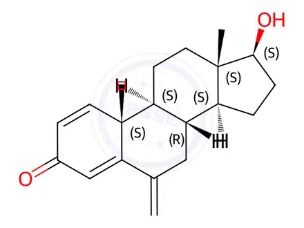 Chemical structure of Exemestane Impurity H