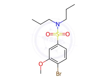 Chemical structure of 4-Bromo-3-methoxy-N,N-dipropylbenzenesulfonamide