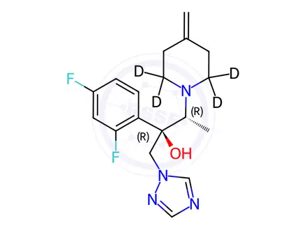 Chemical structure of Efinaconazole Impurity 88-d4