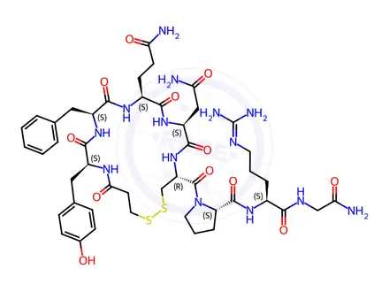 Chemical structure of Desmopressin EP Impurity D