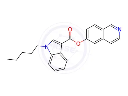 Chemical structure of Isoquinolin-6-yl 1-Pentyl-1H-indole-3-carboxylate