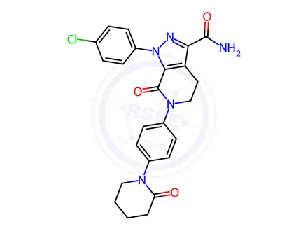 Chemical structure of Apixaban Impurity BMS-591329-01