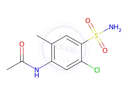 Chemical structure of N-(5-Chloro-2-methyl-4-sulfamoylphenyl)acetamide