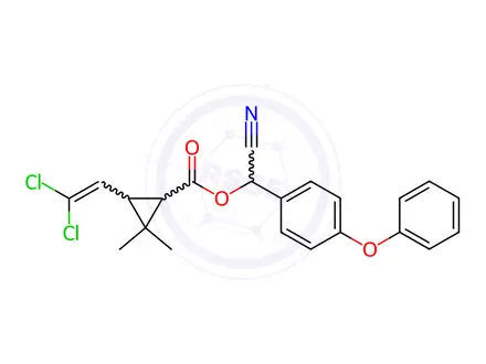 Chemical structure of Cypermethrin Impurity 3