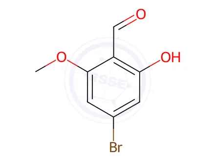 Chemical structure of Benzaldehyde, 4-bromo-2-hydroxy-6-methoxy-