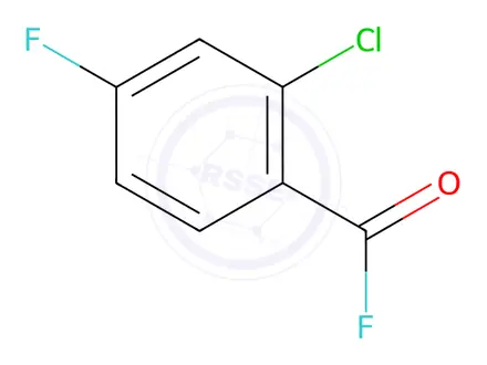 Chemical structure of Benzoyl fluoride, 2-chloro-4-fluoro-(9CI)