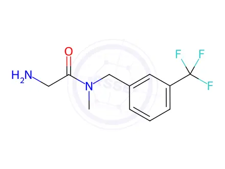Chemical structure of 2-Amino-N-methyl-N-(3-(trifluoromethyl)benzyl)acetamide