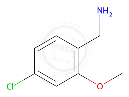 Chemical structure of (4-chloro-2-methoxyphenyl)methanamine