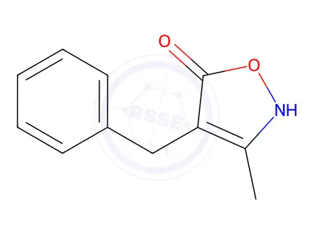 Chemical structure of 4-Benzyl-3-methylisoxazol-5(2H)-one
