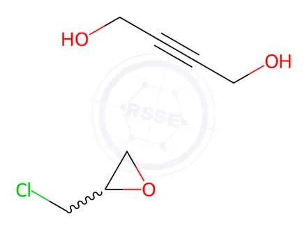 Chemical structure of But-2-yne-1,4-diol2-(chloromethyl)oxirane