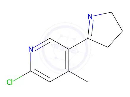 Chemical structure of 2-Chloro-5-(4,5-dihydro-3H-pyrrol-2-yl)-4-methyl-pyridine