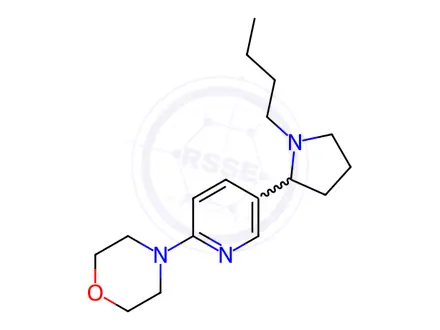 Chemical structure of 4-(5-(1-Butylpyrrolidin-2-yl)pyridin-2-yl)morpholine