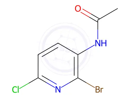 Chemical structure of N-(2-Bromo-6-chloropyridin-3-yl)acetamide