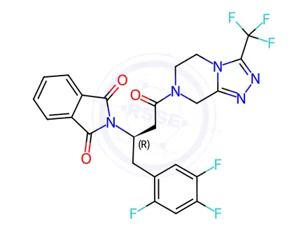 Chemical structure of Sitagliptin Phosphate Impurity 322