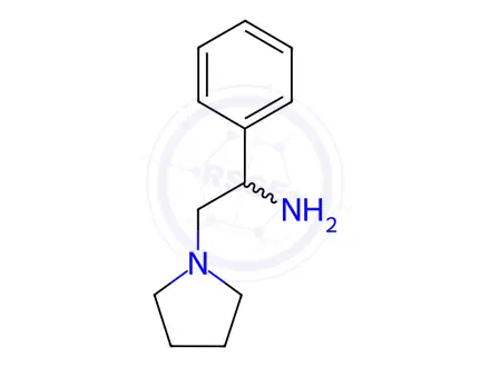Chemical structure of ALPHA-PHENYL-1-PYRROLIDINEETHANAMINE DIHYDROCHLORIDE