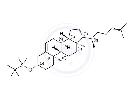 Chemical structure of [(3β)-Cholesta-5,24-dien-3-yloxy](1,1-dimethylethyl)dimethylsilane