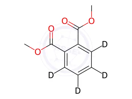 Chemical structure of Dimethyl phthalate-[D4]