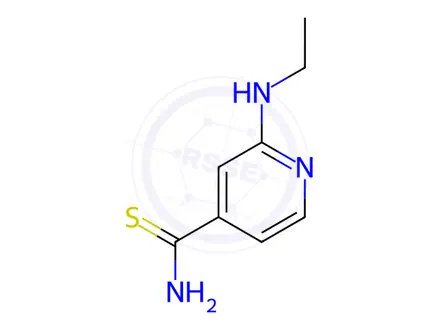 Chemical structure of 2-(Ethylamino)pyridine-4-carbothioamide