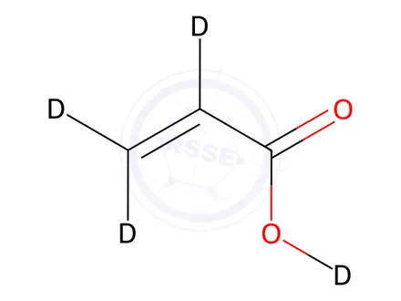 Chemical structure of Acrylic acid-d4