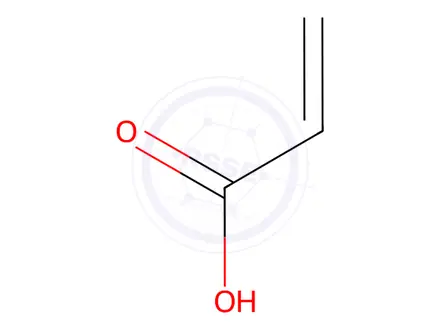 Chemical structure of Acrylic acid