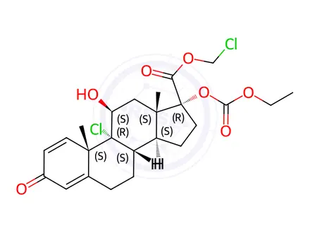 Chemical structure of Loteprednol Impurity 10