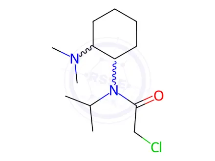 Chemical structure of 2-Chloro-N-(2-(dimethylamino)cyclohexyl)-N-isopropylacetamide