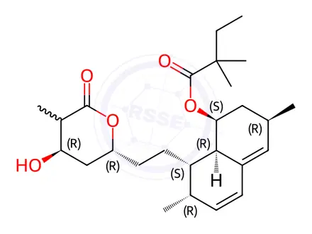 Chemical structure of Simvastatin Impurity 1