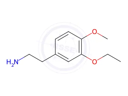 Chemical structure of 3-Ethoxy-4-methoxyphenethylamine