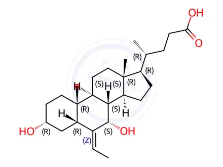 Chemical structure of Obeticholic Acid Impurity 37